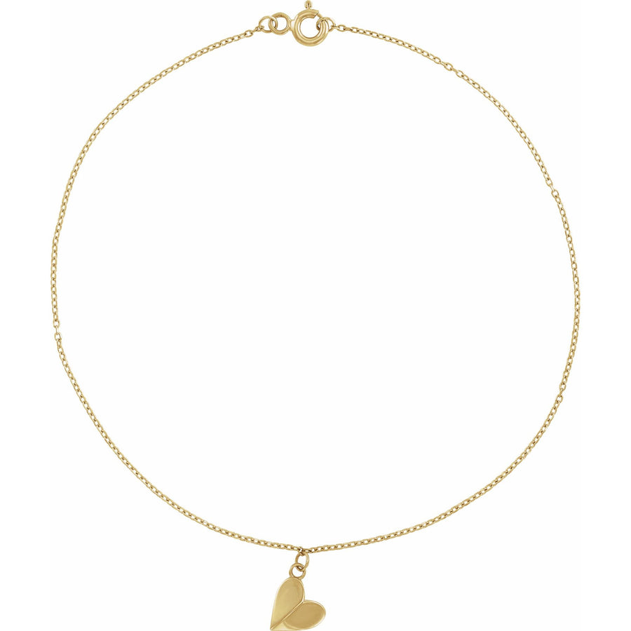 Gold Heart Anklet