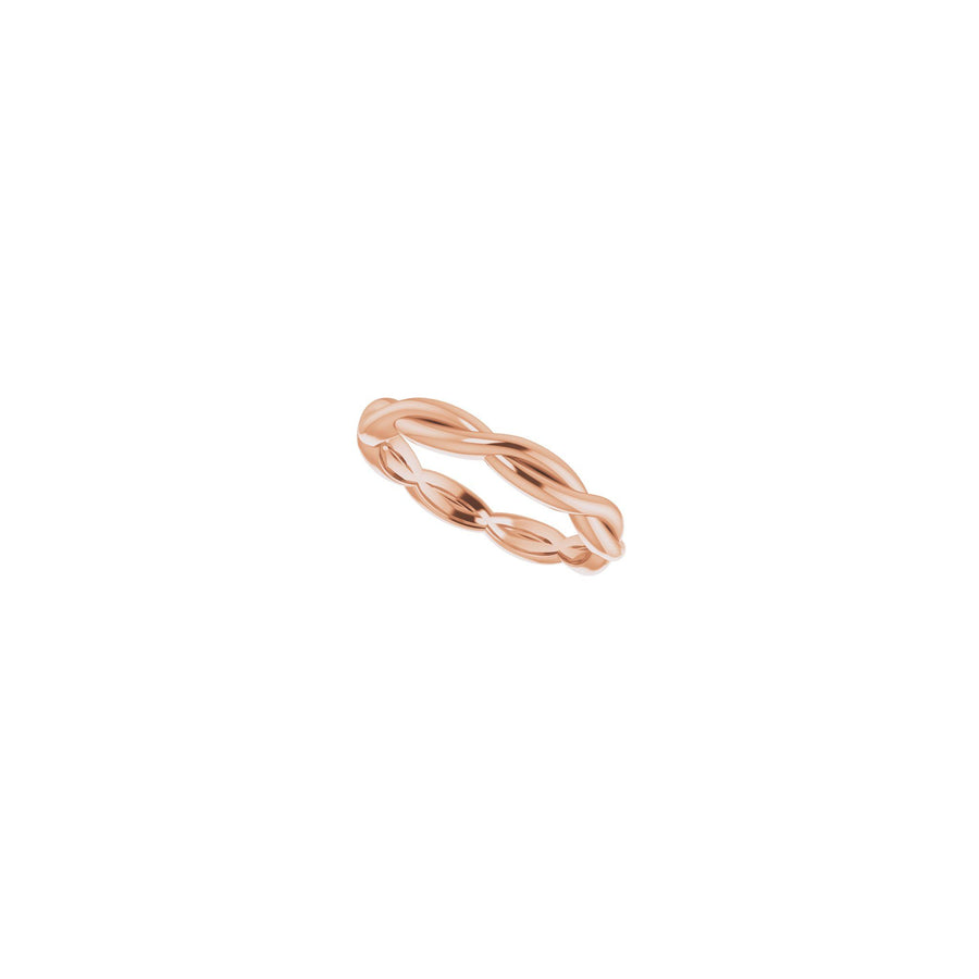 Woven Stackable Band Rose Gold