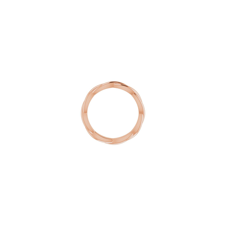 Woven Stackable Band Rose Gold