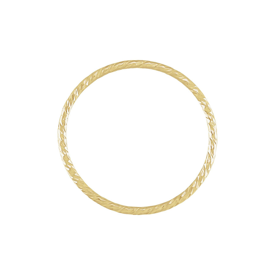 Gold Hammered Stackable Ring Yellow Gold