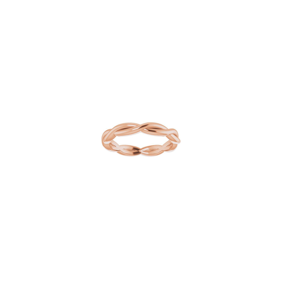 Woven Stackable Band Rose Gold