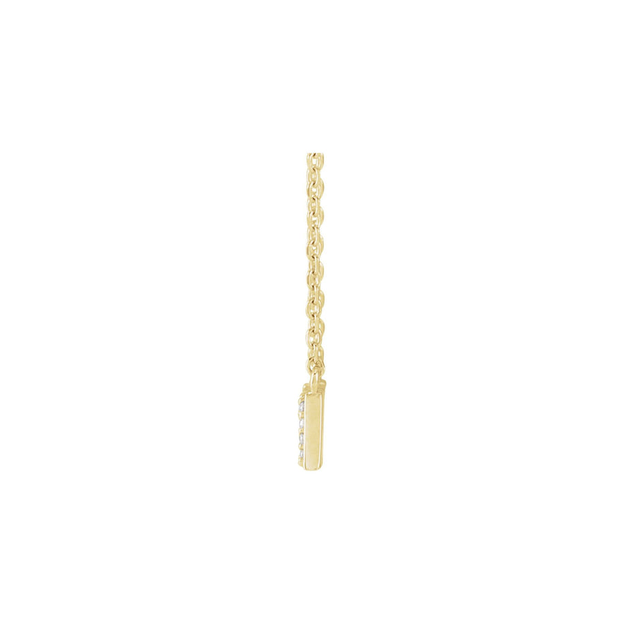 Diamond Mama Necklace Yellow Gold