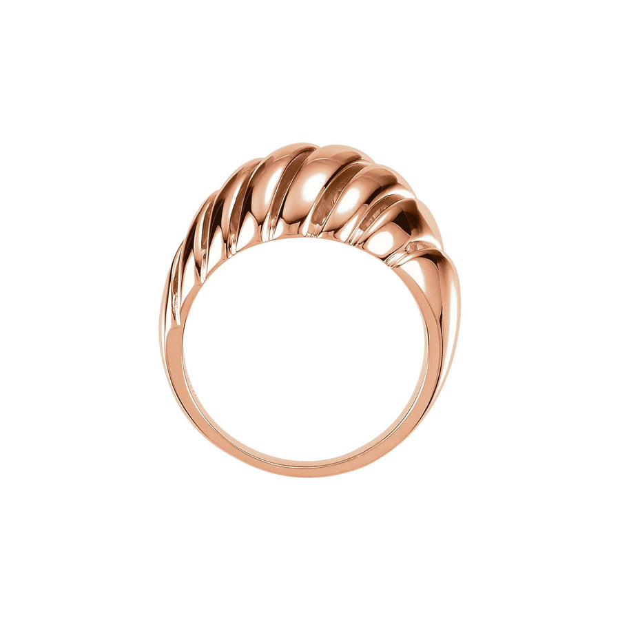 14k Rose Gold Jumbo Gold Twist Ring