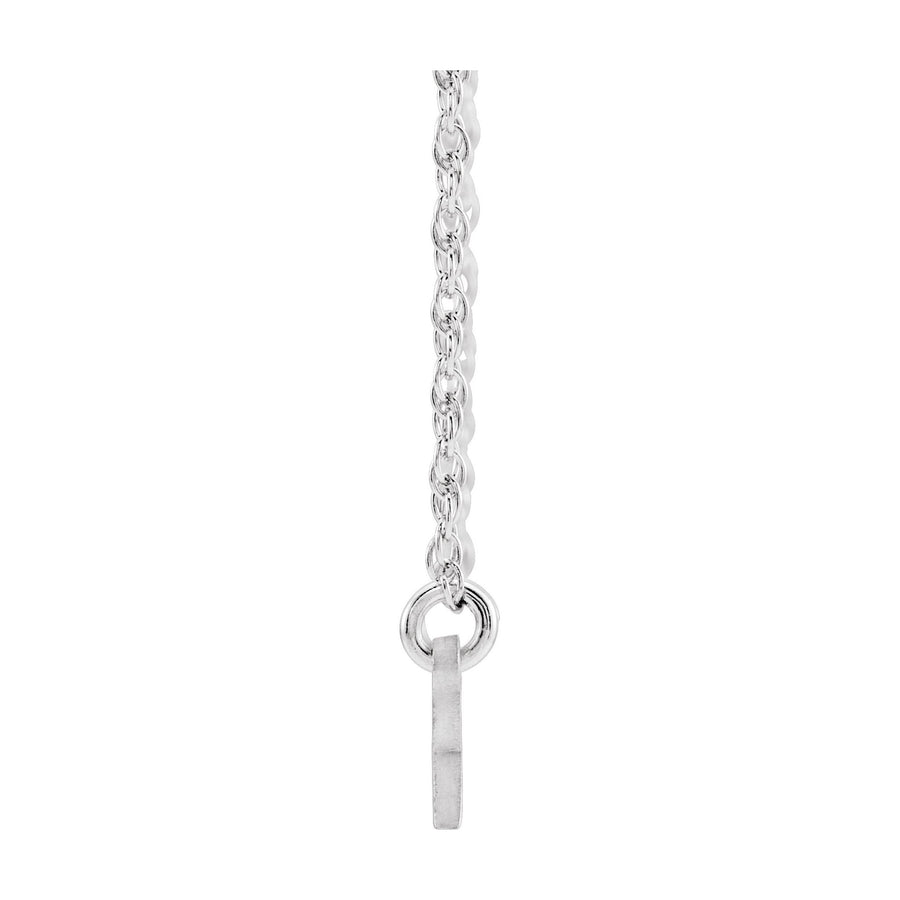 Diamond Name Necklace White Gold