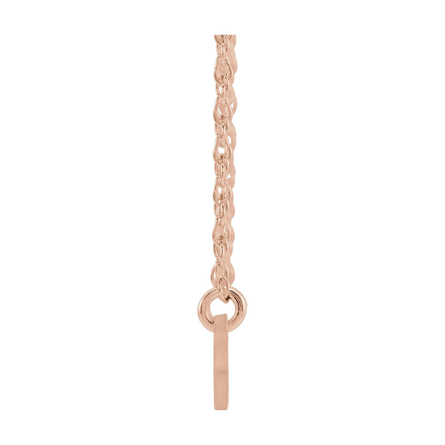 Diamond Name Necklace Rose Gold