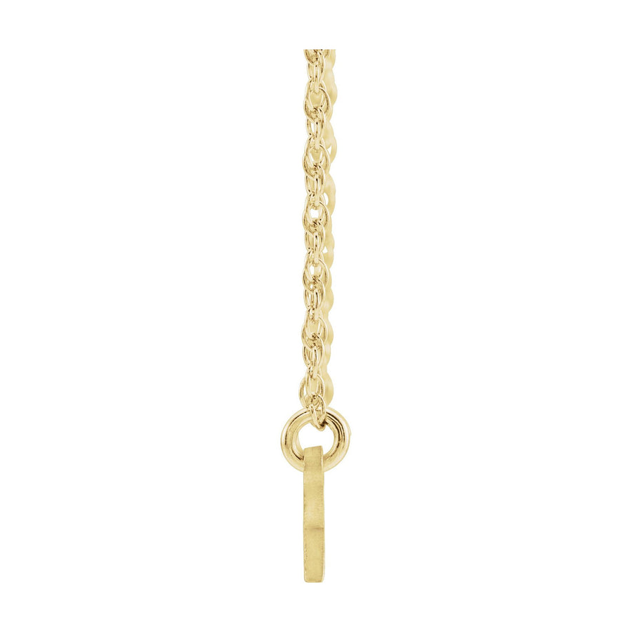 Diamond Name Necklace Yellow Gold