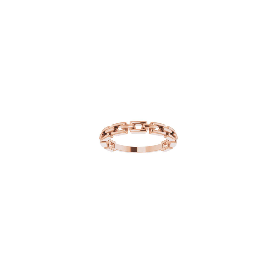 Chain Link Ring 14k Rose Gold