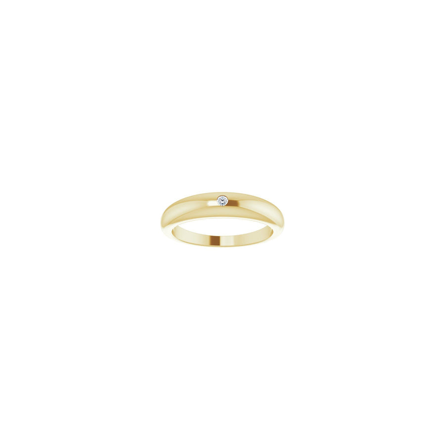 Diamond Dome Ring 14k Yellow Gold