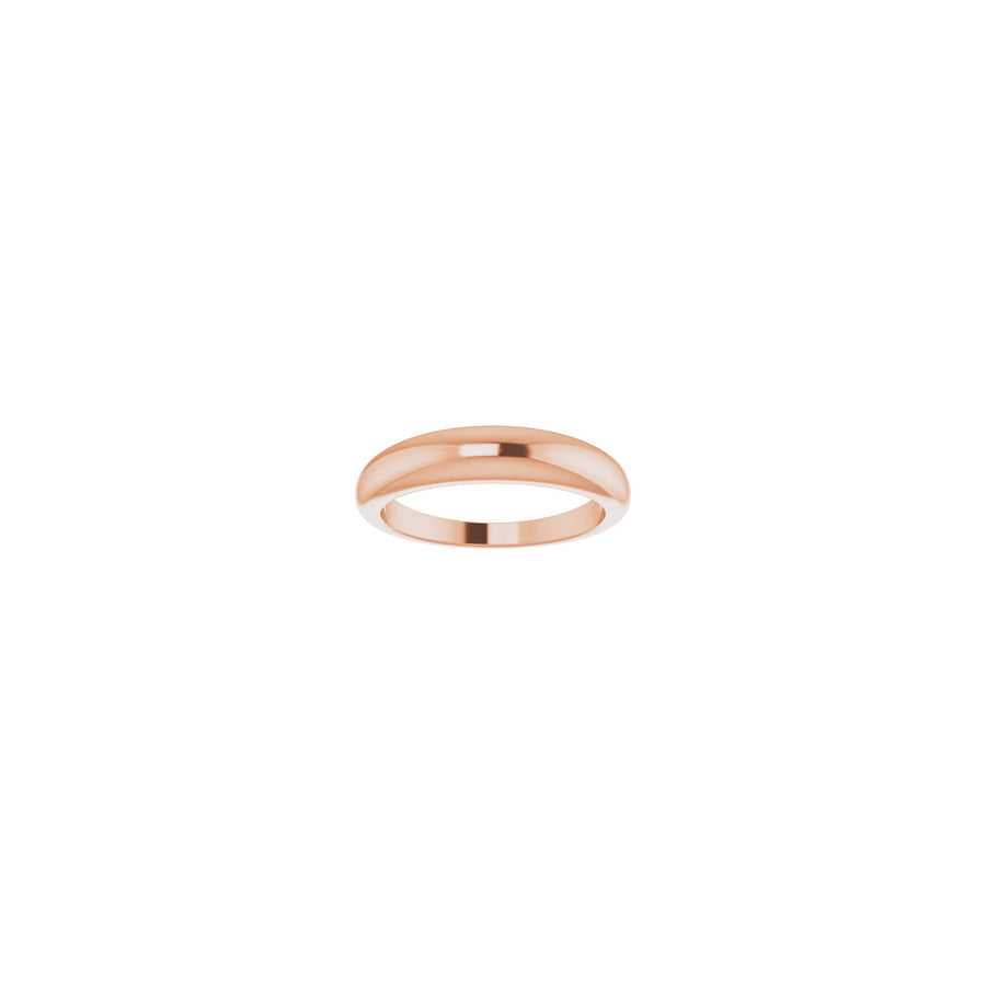 Gold Petite Dome Ring 14k Rose Gold