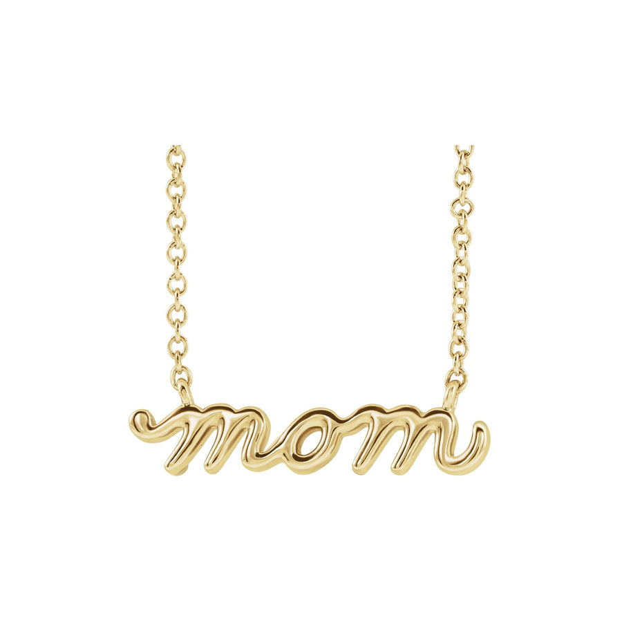 Mom Necklace Yellow Gold