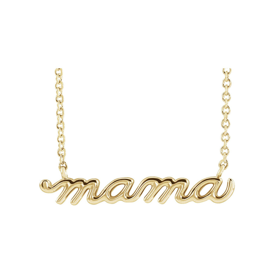 Mama Necklace Yellow Gold