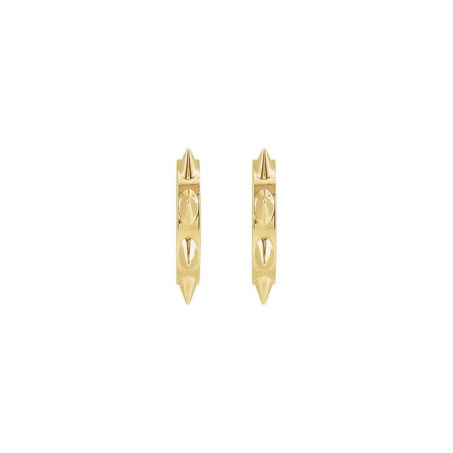 Spike Hoop Earring Yellow Gold