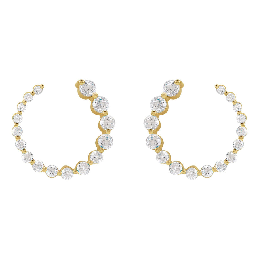 Laurel Diamond Earring 14k Yellow Gold