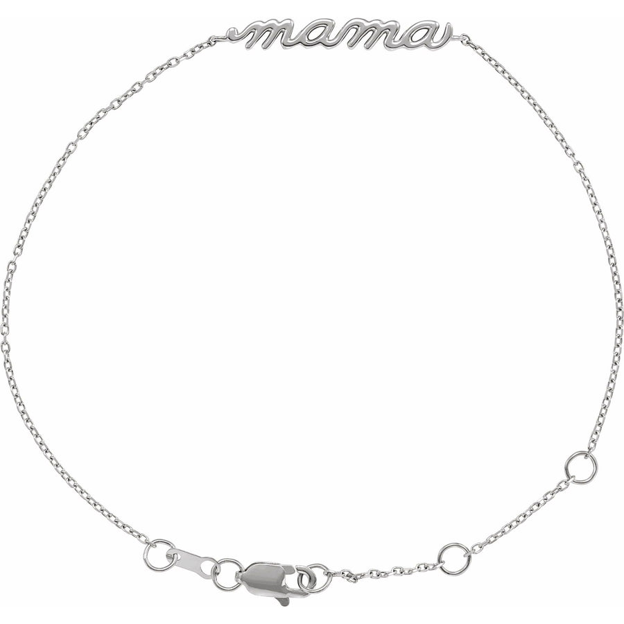 Mama Bracelet White Gold